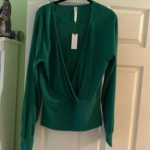 Anthropologie green long sleeve